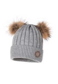 Lenne Ziemas cepure ar dabīga kažoku un siltu oderi