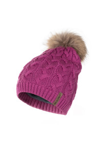 Lenne Ziemas cepure ar merino vilnu un  dabīgu kažoku