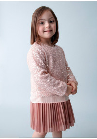 MAYORAL Kleita ar džemperi no fliteriem