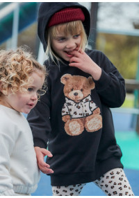 MAYORAL Flīsa kleita ar kapuci