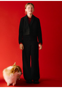 MAYORAL Melnas platas bikses