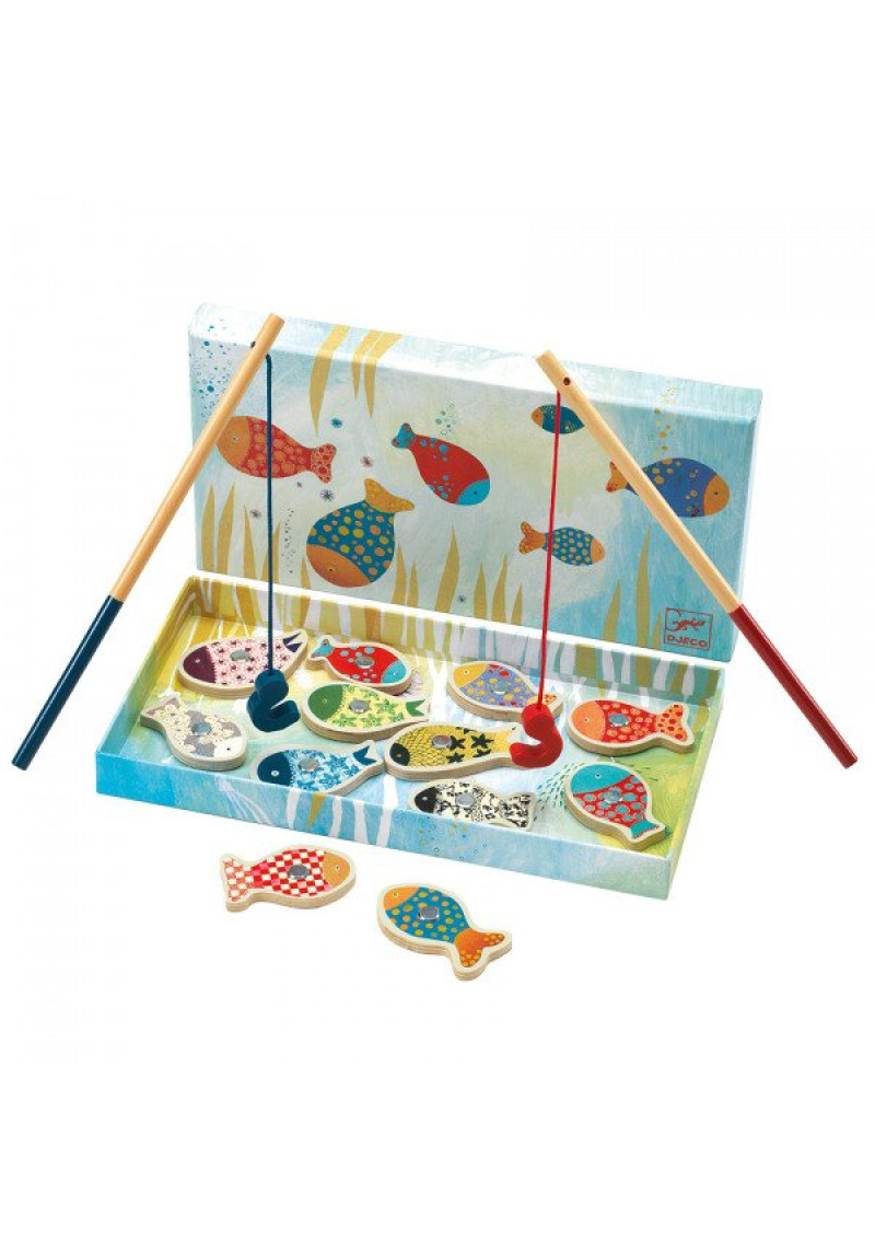 Koka magnēti – Makšķerēšanas spēle – Zivis