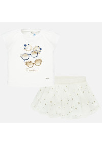 MAYORAL gaišs komplekts ar svārkiem