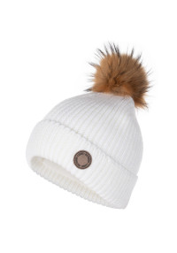 LENNE Ziemas cepure ar dabīgu kažokādu un siltu oderi