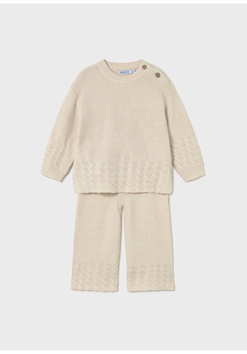 MAYORAL Bēšīgs adīts kostīms