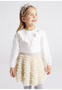 MAYORAL Svinīga balta blūze