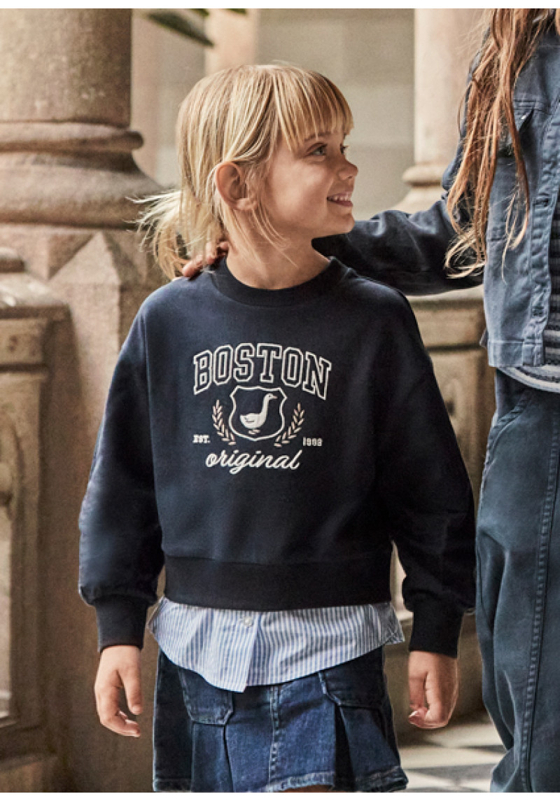 MAYORAL Pullovers ar krekla imitāciju