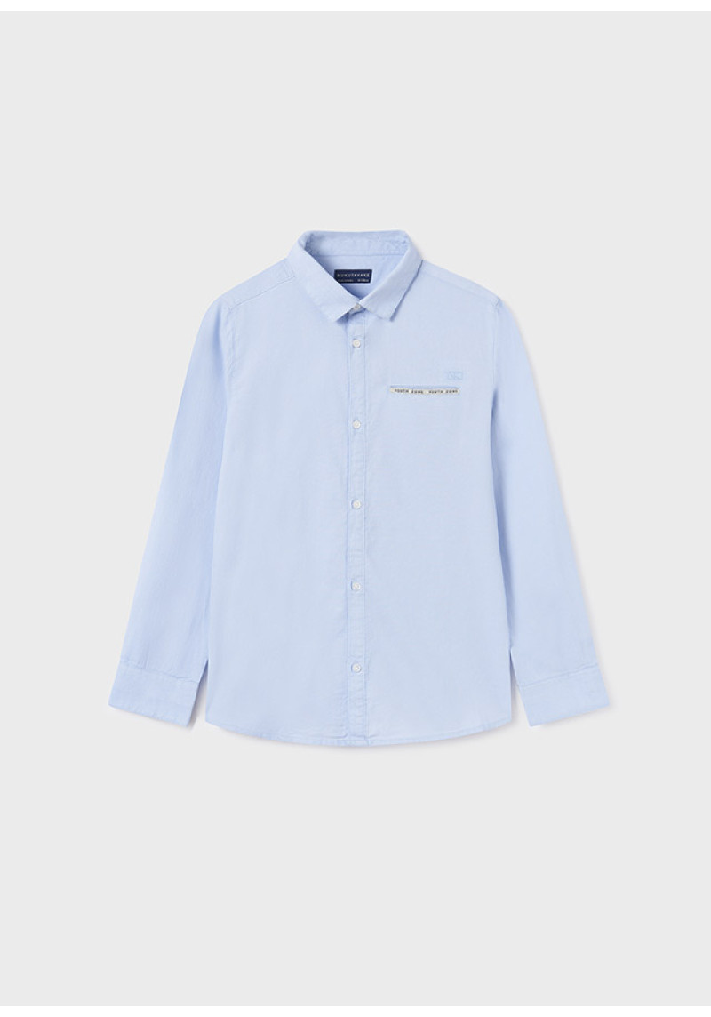 MAYORAL Kokvilnas gaiši zils krekls