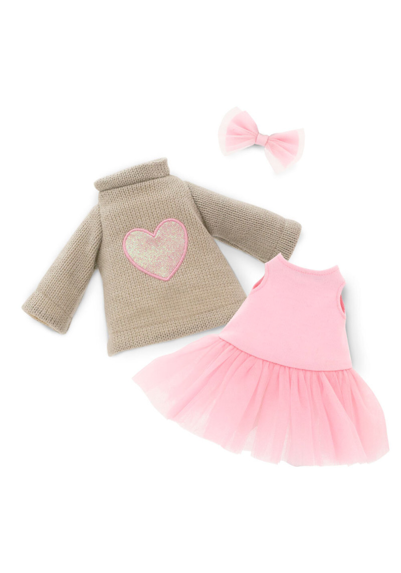 Luchky Doggu Apģērbu komplekts: Rozā sirds