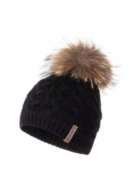 Lenne Ziemas cepure ar merino vilnu un  dabīgu kažoku