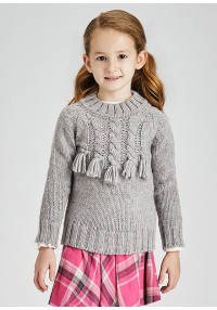 MAYORAL Pelēks adīts džemperis