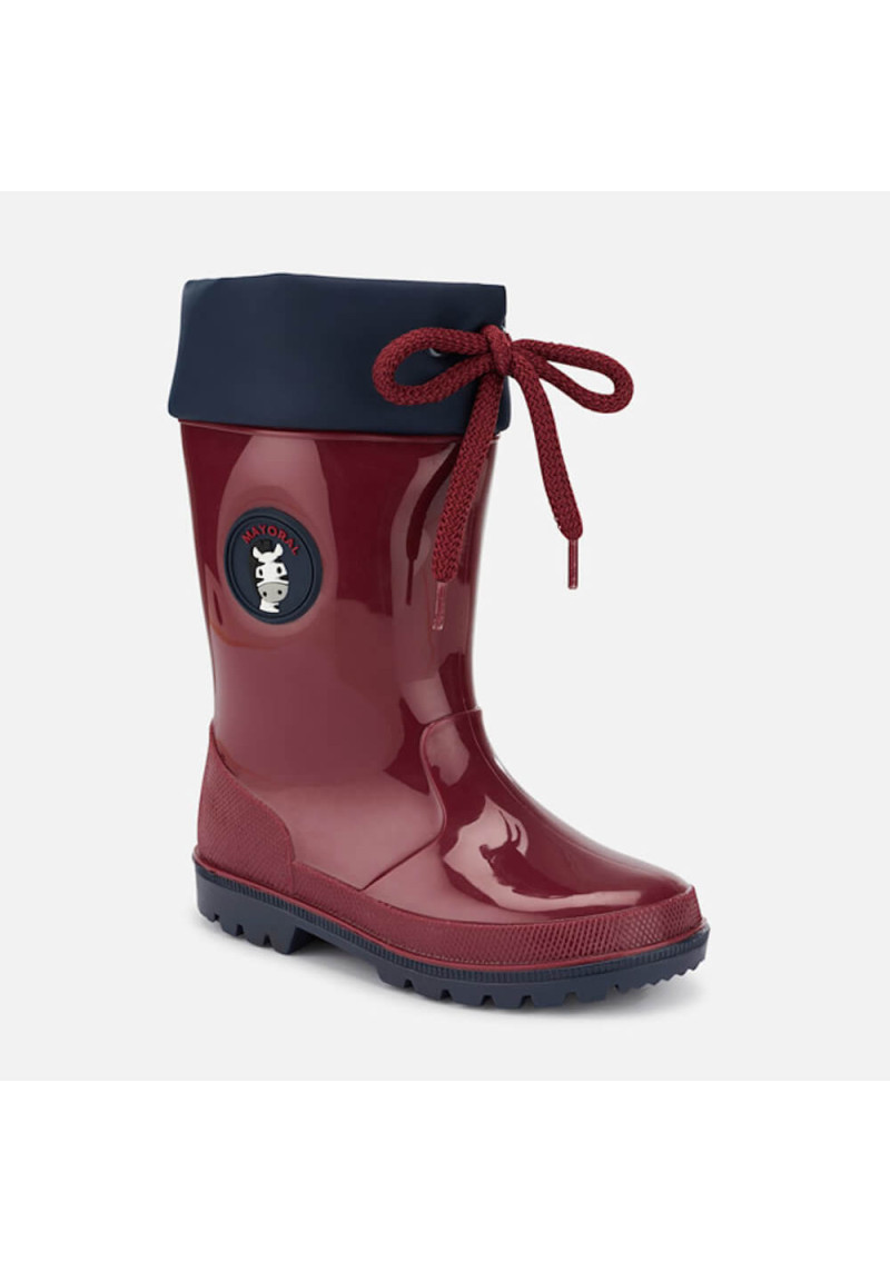 MAYORAL Bordo gumijas zābaki