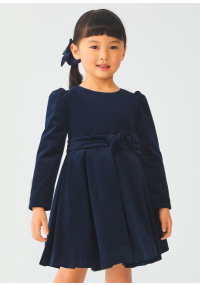 Abel&Lula Tumši zila velveta kleita