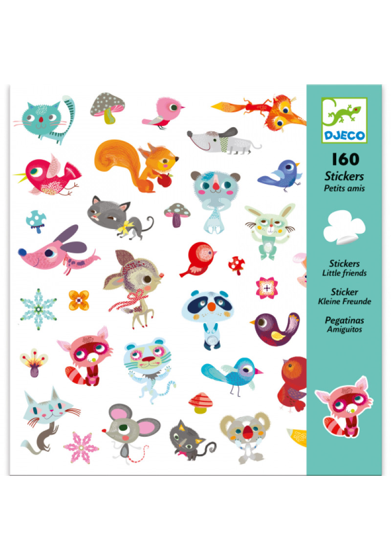 160 uzlīmes – Mazie draugi