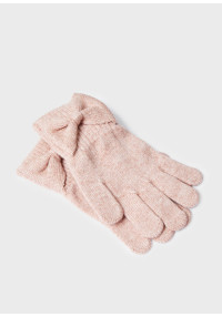 MAYORAL Gaiši rozā cimdiņi ar banti