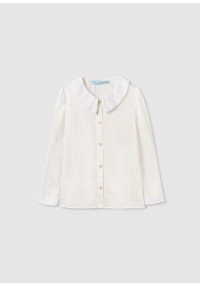 Abel&Lula Balta satīna blūze