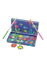 Djeco Koka magnēti - Makšķerēšanas spēle - Krāsas