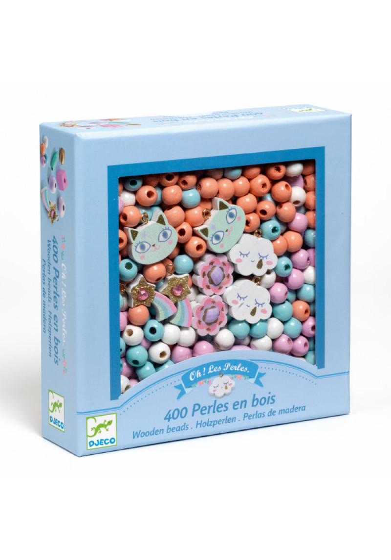 Koka pērlītes rotu gatavošanai – Varavīksne