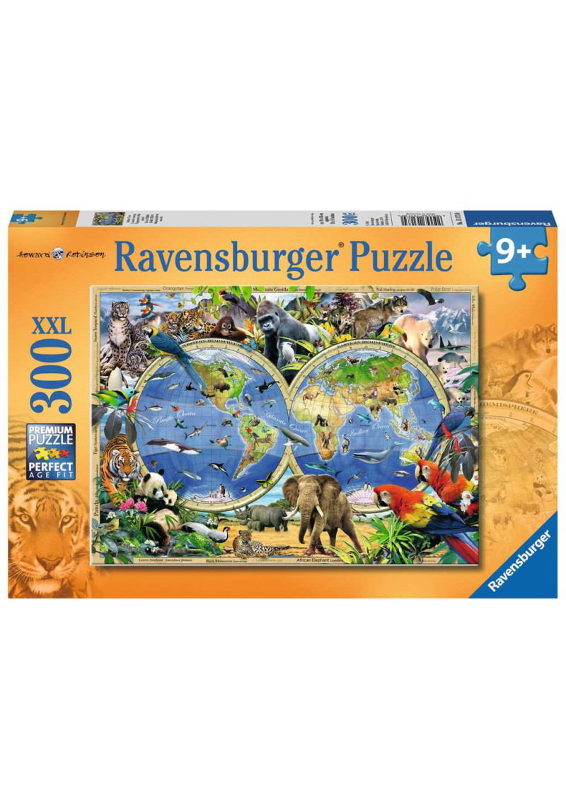 Ravensburger bērnu puzle Pasaules karte