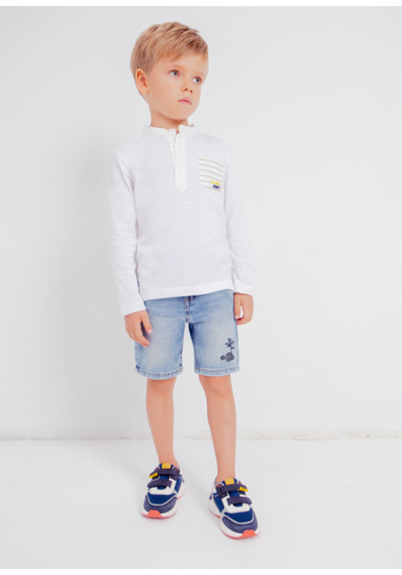 MAYORAL Balts garroku T-krekls