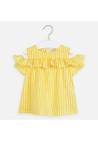 MAYORAL  kokvilnas dzeltena svītraina blūzīte