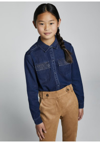 MAYORAL Tumši zils džinsa krekls