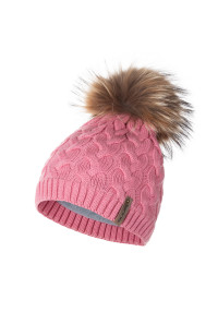 Lenne Ziemas cepure ar merino vilnu un  dabīgu kažoku