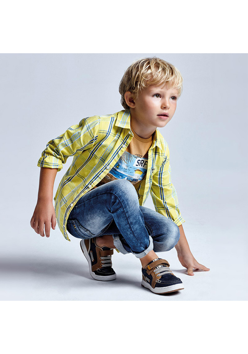 MAYORAL Rūtains kokvilnas krekls