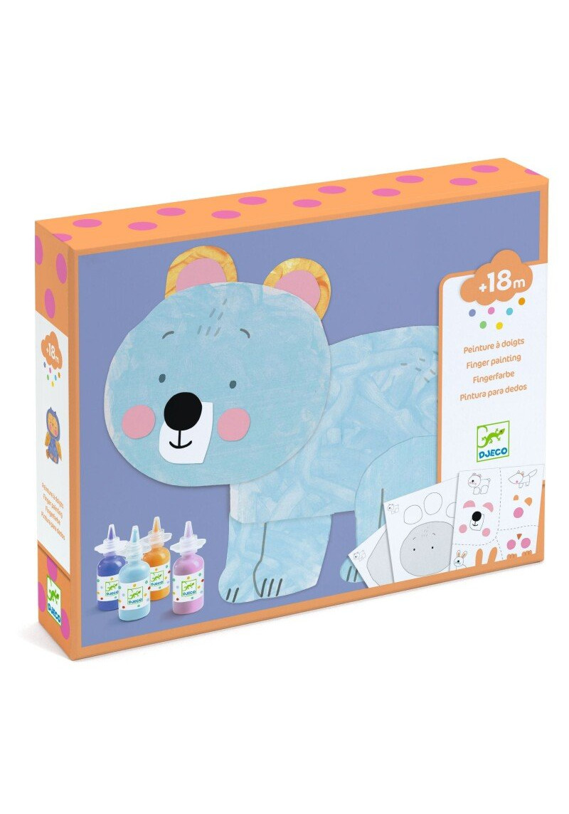 Krāsošana ar pirkstiņkrāsām - Mīlīgie dzīvnieki