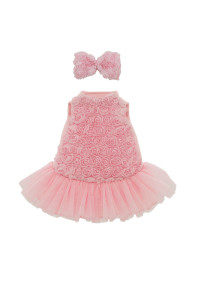 LUCKY DOGGY Apģērbu komplekts Rožu kleita