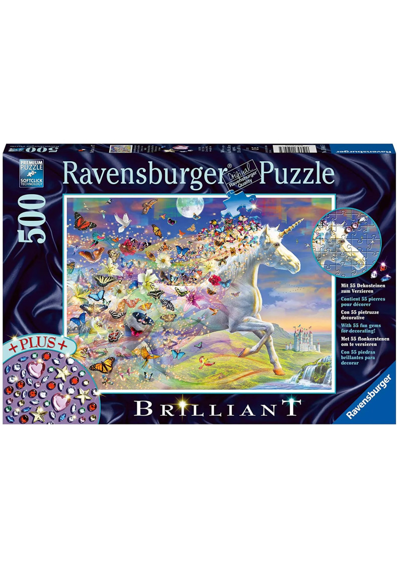 Ravensburger Puzle 500 Vienradzis un tauriņi