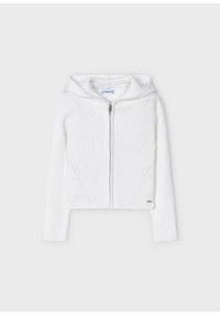 MAYORAL Balta jaciņa ar kapuci