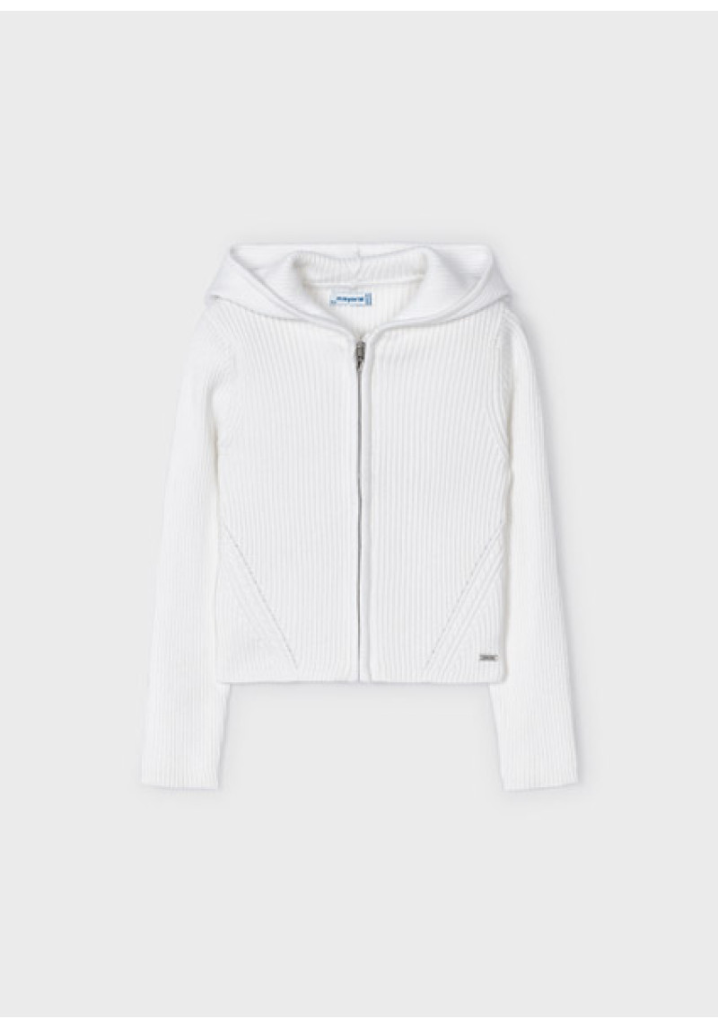 MAYORAL Balta jaciņa ar kapuci