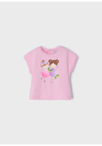 MAYORAL Rozā T-krekliņš ar meitenēm