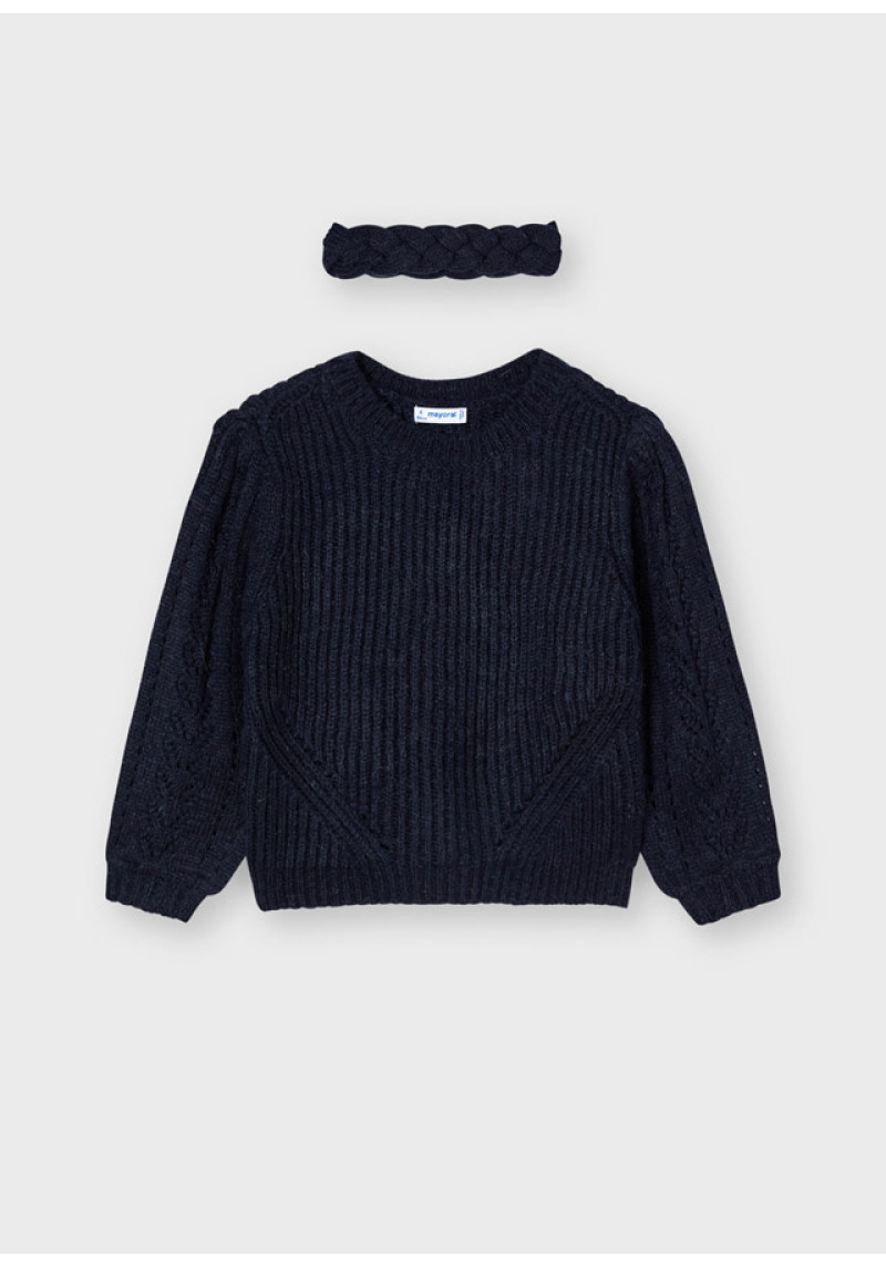 MAYORAL Melns džemperis ar galvas saiti