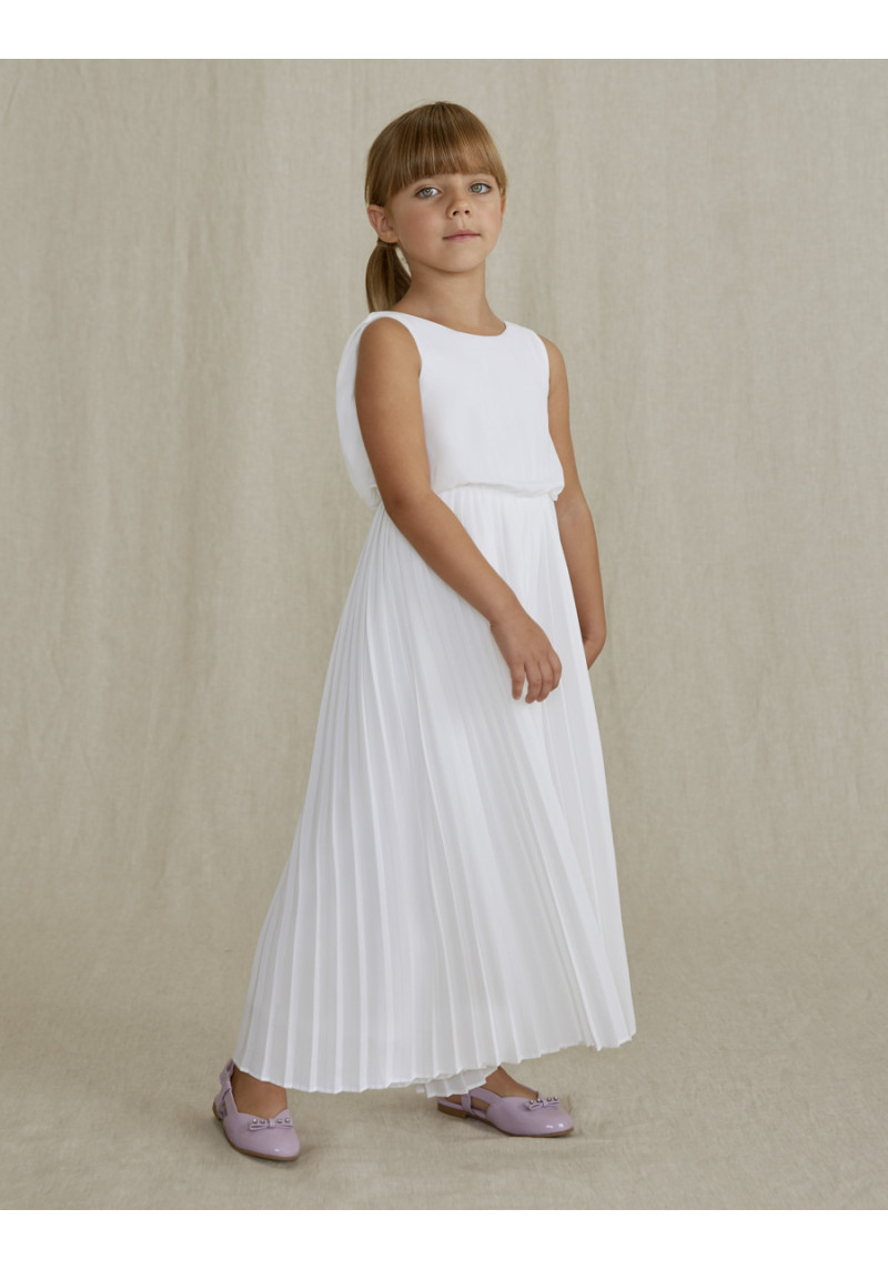 Abel&Lula Balts plisēts kombinizons