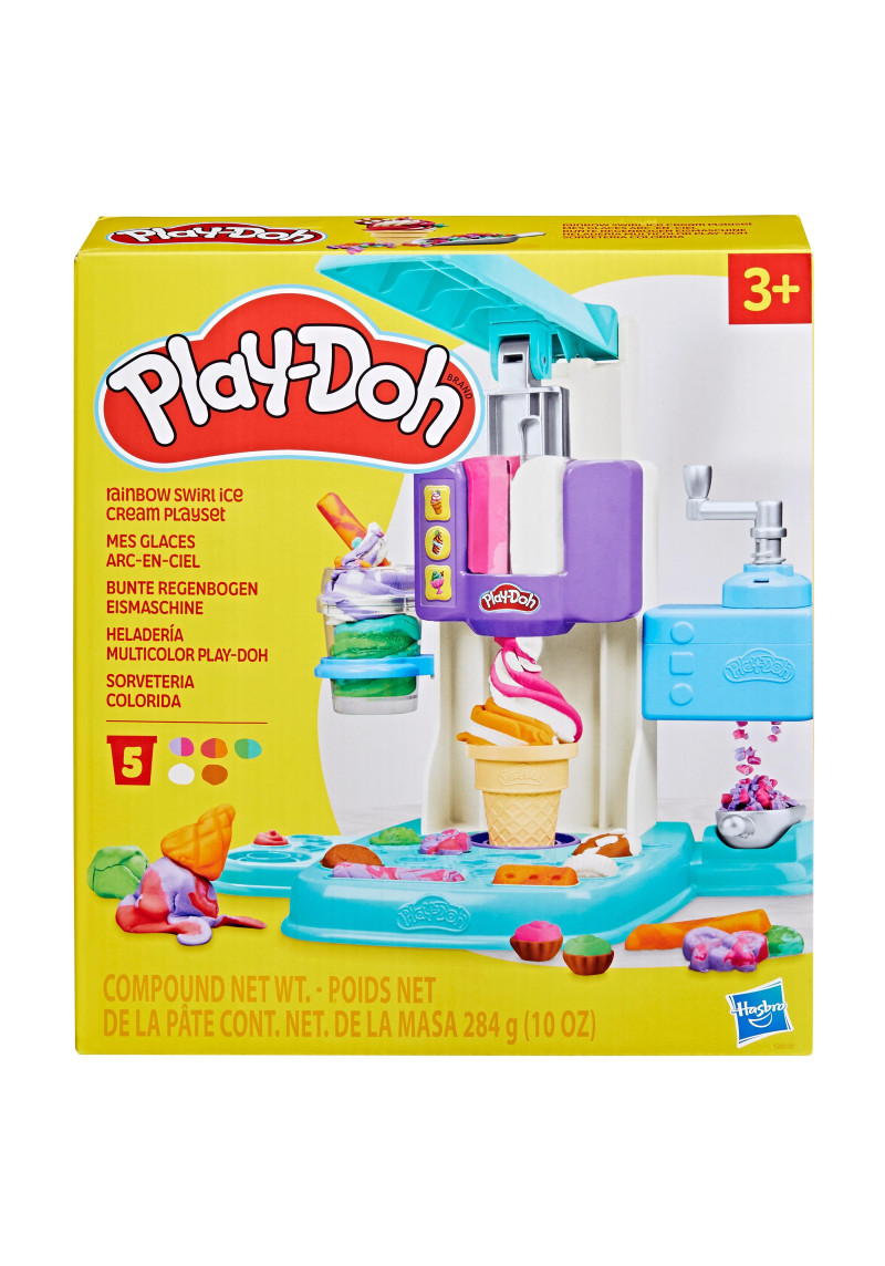 PLAY-DOH Rotaļu komplekts Saldējuma varavīksnes virpuļi