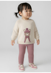 MAYORAL Rozīgs adīts kostīms