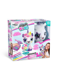 AIRBRUSH PLUSH Plīša DIY komplekts Vienradzis ar aerogrāfu, 25 cm