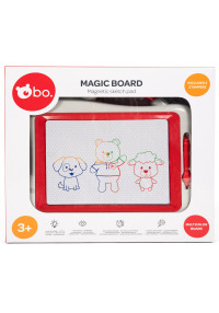 Magnētiskā zīmēšanas tāfele ar zīmodziņiem, 39×32 cm