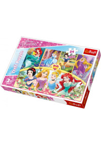 TREFL DISNEY PRINCESS Puzle Princeses, 24 gab.