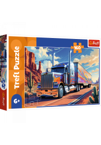 TREFL Puzzle Kravas automašīna uz ceļa, 160 gab.