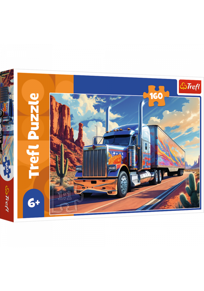 TREFL Puzzle Kravas automašīna uz ceļa, 160 gab.
