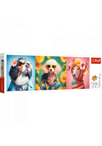 TREFL Panorāmas Puzle Suņi, 500 gab.