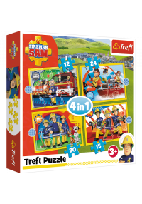 TREFL Pužļu komplekts 4in1 ugunsdzēsējs Sems