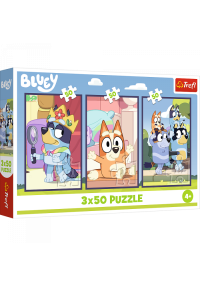 TREFL BLUEY Pužļu komplekts Bluey ģimene, 3×50 gab