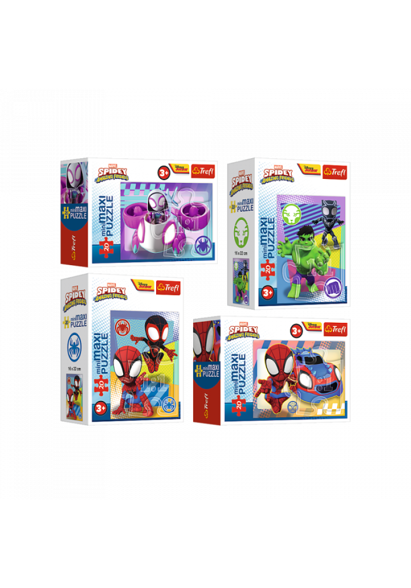 TREFL SPIDER-MAN Mini Maxi puzle Spidey, 20 gab